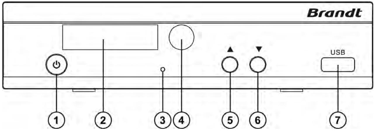 BRANDT BTR1203HD - Panneau avant - 1