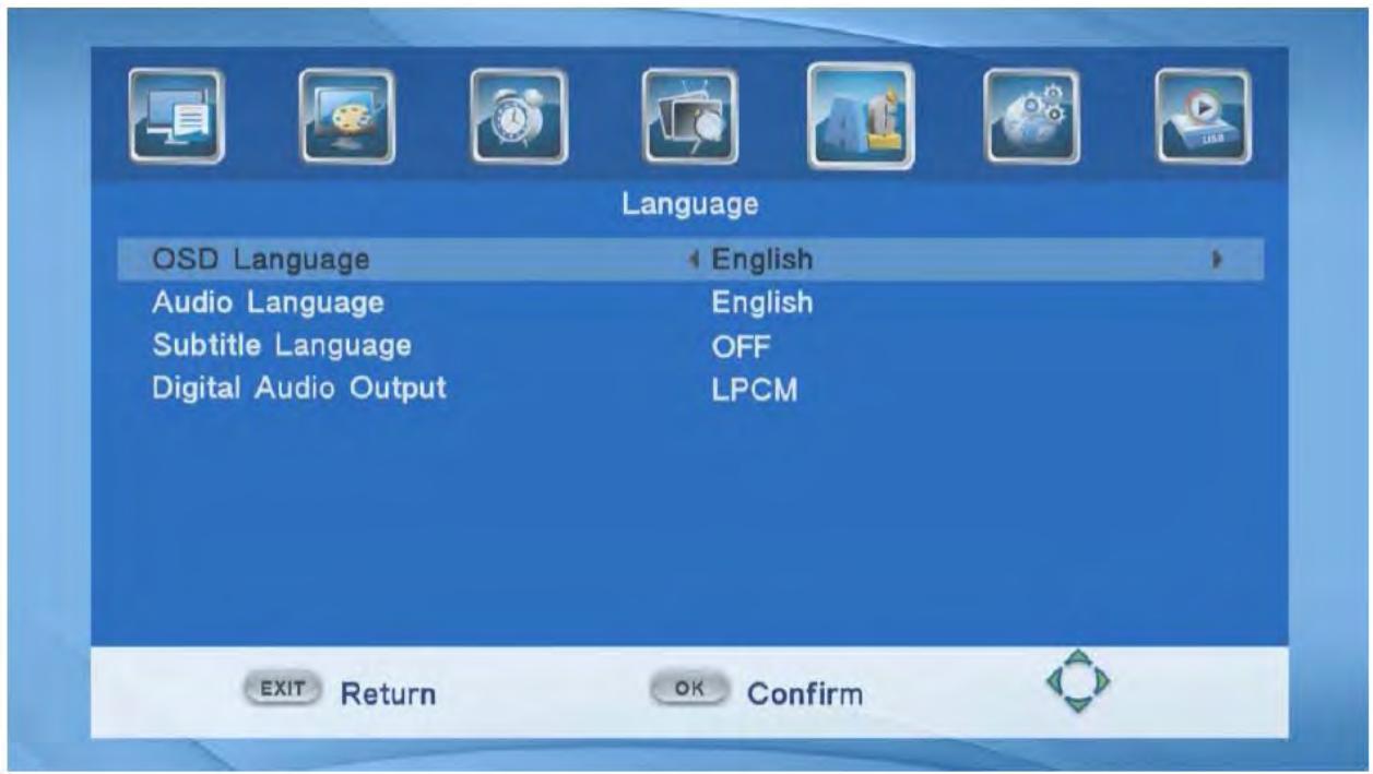 BRANDT BTR1203HD - Langue - 1