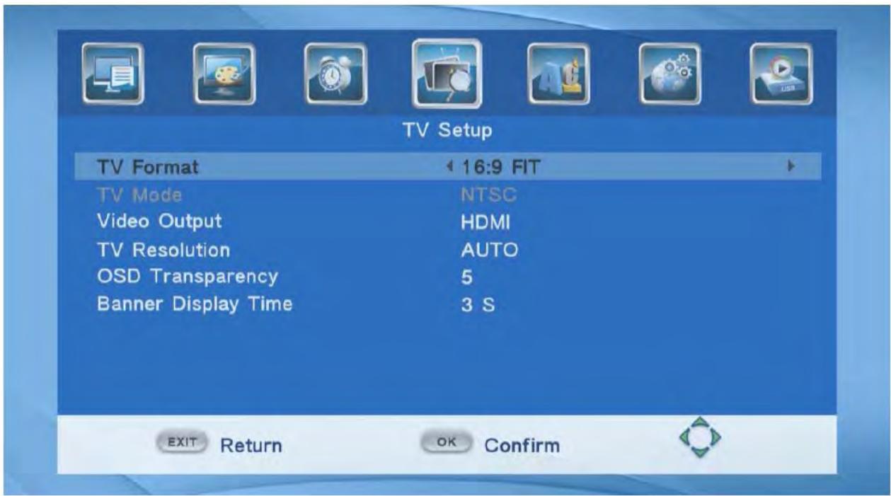 BRANDT BTR1203HD - Paramètres TV - 1