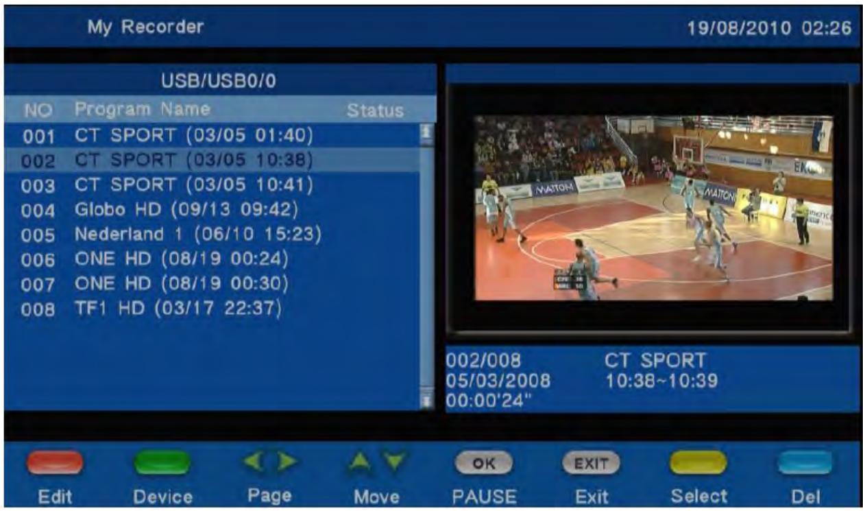 BRANDT BTR1203HD - Lire des enregistrements - 1