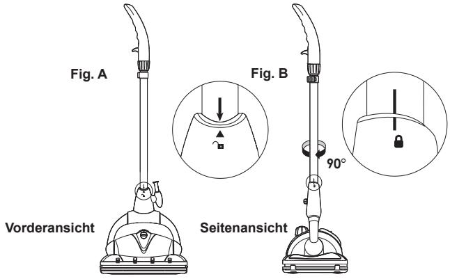 EUROFLEX EZ 2 SUPERCLEAN - Befestigung der Griffstange an der Dampfeinheit - 2