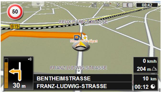 NAVIGON 70 PLUS TRAFIC - Barre de boutons dynamique - 1