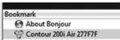 PURE CONTOUR 200I AIR - Aufrufen des Contour Setup Managers über Bonjour - 3