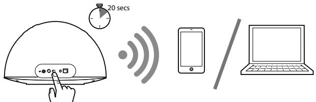 PURE CONTOUR 200I AIR - Connessione utilizzato una rete wireless temporanea - 1