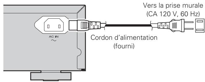 MARANTZ CD5004 - Connexion du cordon d'alimentation - 1