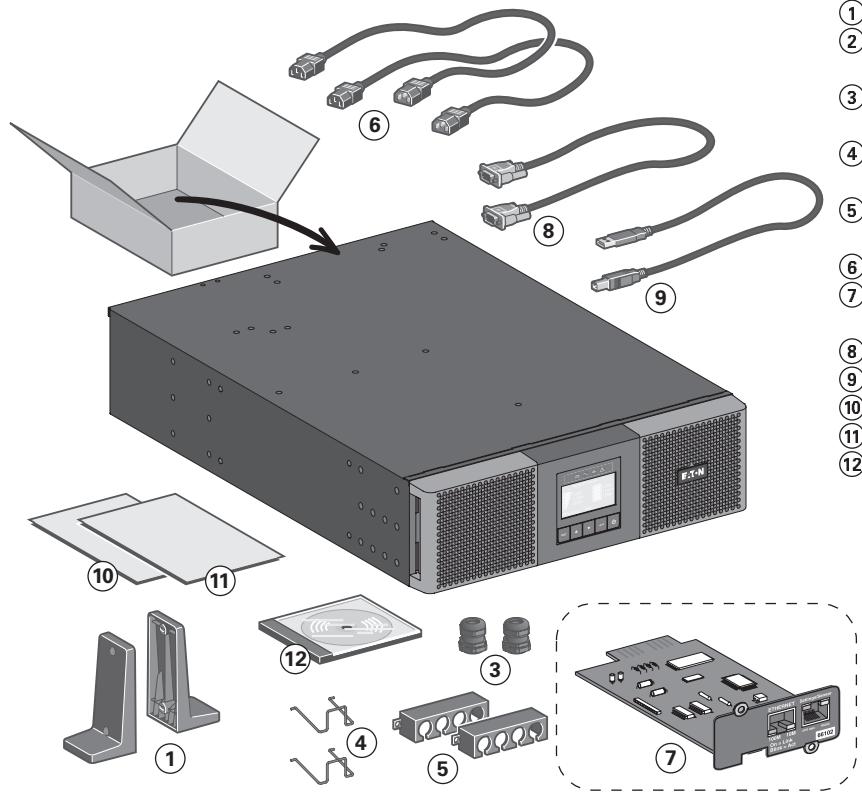 EATON 9SX6KIRT - Vérification du kit d'accessoires - 1