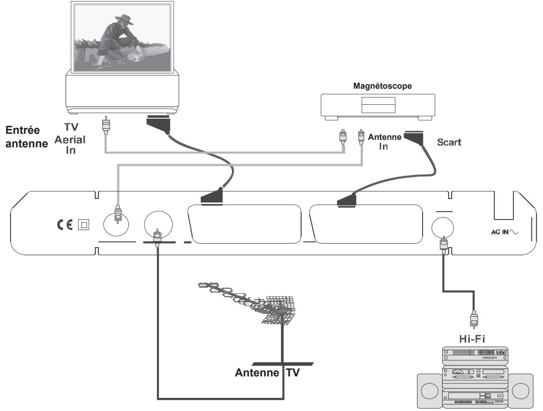 TRIAX TTR 101 - RACCORDEMENT A UN MAGNETOSCOPE - 1