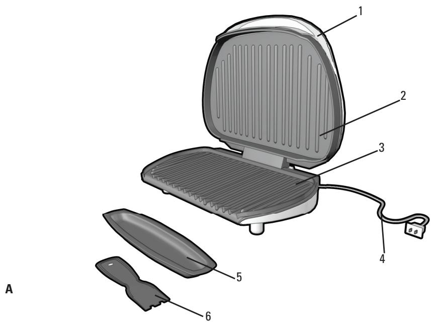 GEORGE FOREMAN GR50VPUQ - Product may vary slightly from what is illustrated. - 1