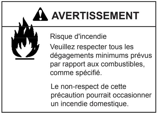 QUADRA FIRE MTVIAE-CE-CSB - Dégagement par rapport aux matières combustibles - 3