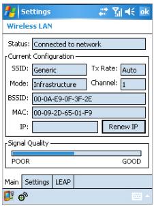 UTSTARCOM PPC-6700 - Localiser un signal de réseau local sans fil - 1