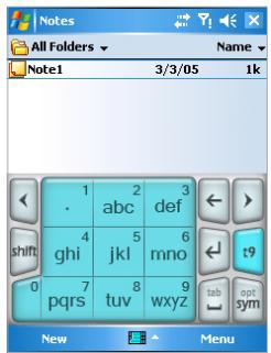 UTSTARCOM PPC-6700 - Afficher le clavier de téléphone - 1
