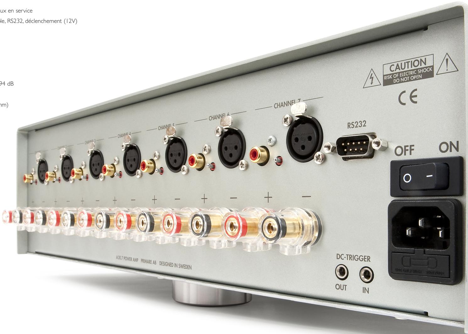 PRIMARE A30.7 - SPECIFICATIONS DU PRODUIT A30.7 - 1