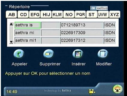 AETHRA SET TOP BOX VEGA2 - Mémoriser de nouvelles coordonnées - 1