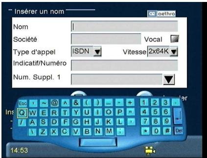 AETHRA SET TOP BOX VEGA2 - Mémoriser de nouvelles coordonnées - 3