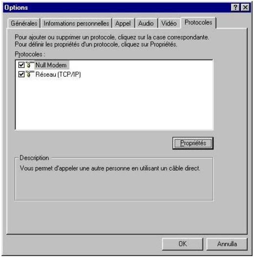 AETHRA SET TOP BOX VEGA2 - Configuration du PC pour utiliser NetMeeting 2.1x (mode T.120 - Windows 9x/NT4) avec le Véga 2 - 2