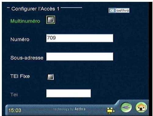 AETHRA SET TOP BOX VEGA2 - Configurer l'accès - 1