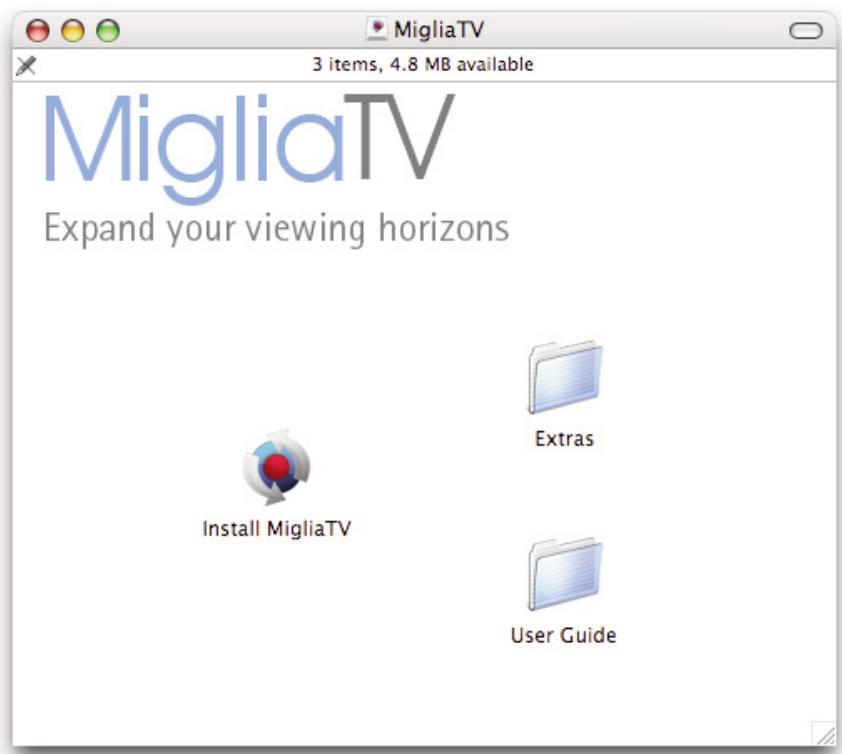 MIGLIA TVMINI - Installation du logiciel - 1