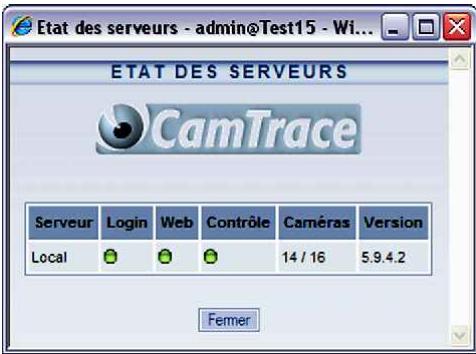 CAMTRACE V6.10.00 - Lancement des services - 3