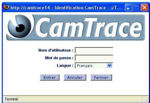 CAMTRACE V6.10.00 - Lancement des services - 1