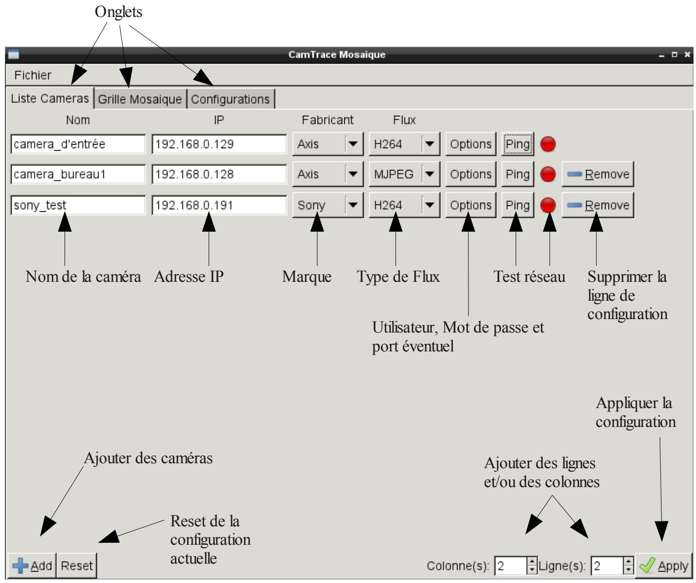 CAMTRACE VISUALISATION UNIT V1.68 - b)Le mode "VU Standalone" - 1