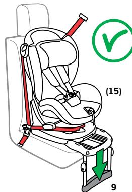 BESAFE IZI COMFORT ISOFIX - Installation face à la route avec la ceinture de sécurité - 6