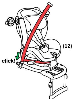 BESAFE IZI COMFORT ISOFIX - Installation face à la route avec la ceinture de sécurité - 3