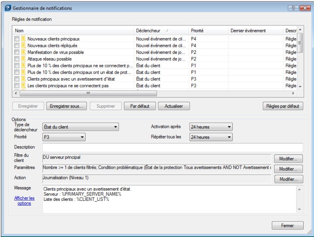 ESET REMOTE ADMINISTRATOR - Gestionnaire de notifications - 1