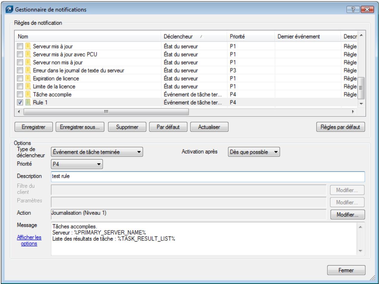 ESET REMOTE ADMINISTRATOR - Création derèggle - 1