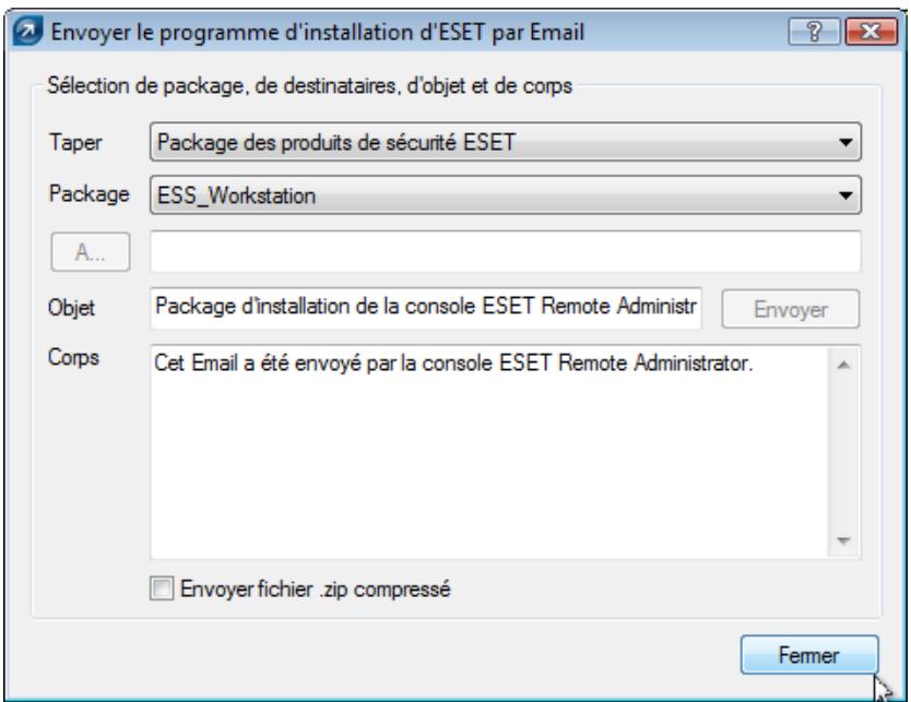 ESET REMOTE ADMINISTRATOR - Installation à distance par ouverture de session ou par Email - 2