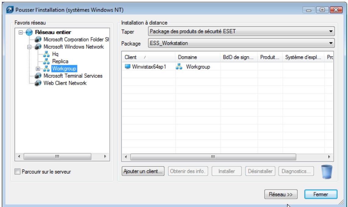 ESET REMOTE ADMINISTRATOR - Installation poussée à distance - 1