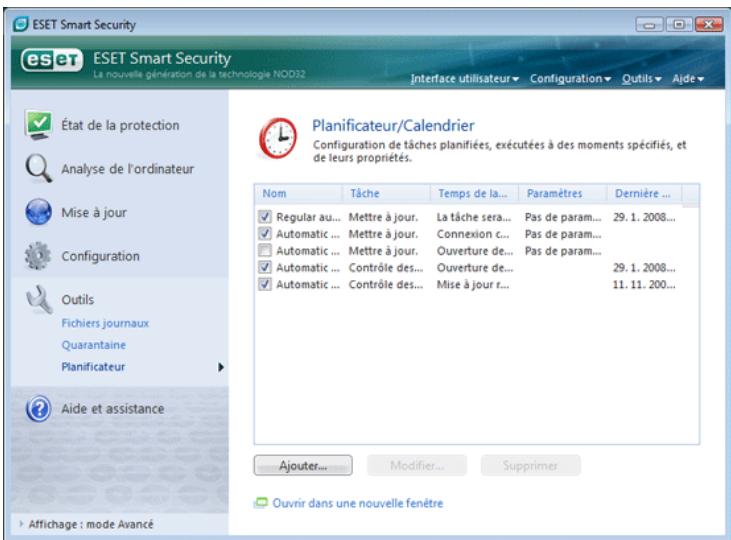 ESET SMART SECURITY - Planificateur - 1