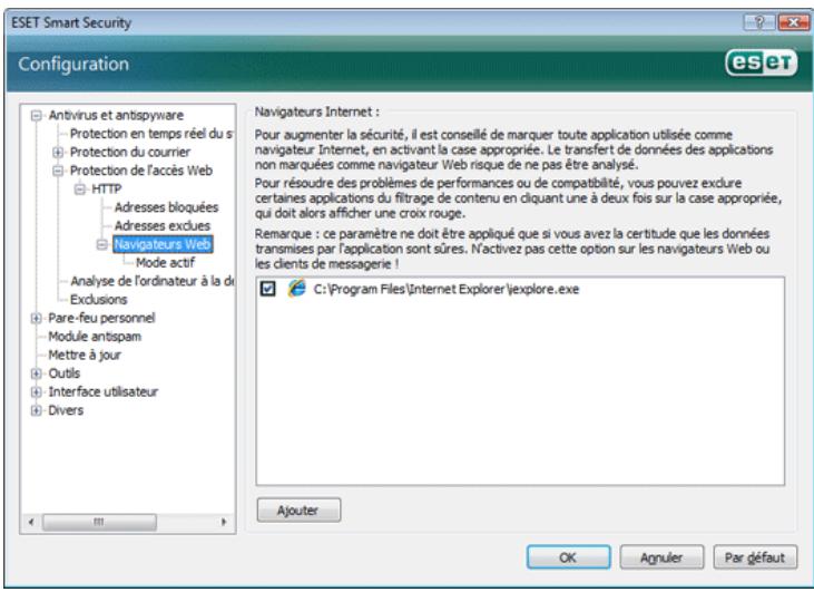ESET SMART SECURITY - Navigateurs Web - 1