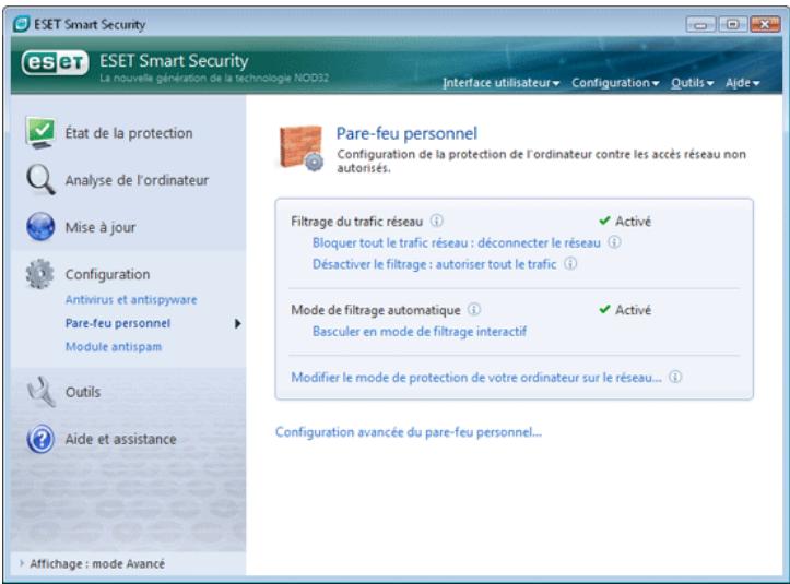 ESET SMART SECURITY - Configuration de la zone Fiable - 1