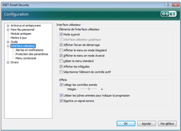 ESET SMART SECURITY - Interface utilisateur - 1