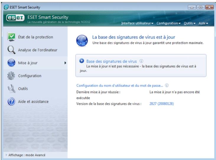 ESET SMART SECURITY - Configuration des mises à jour - 1