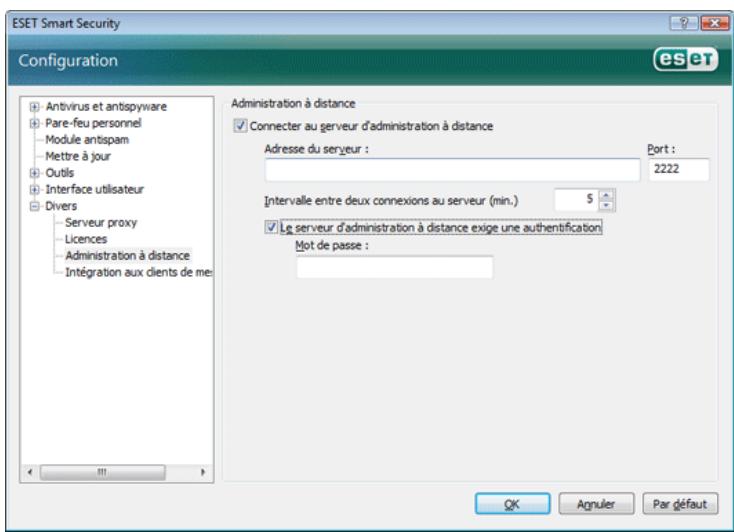ESET SMART SECURITY - Administration à distance - 1