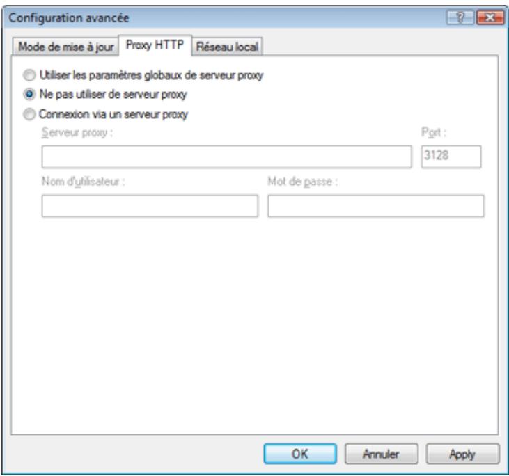 ESET SMART SECURITY - Configuration du serveur proxy - 2