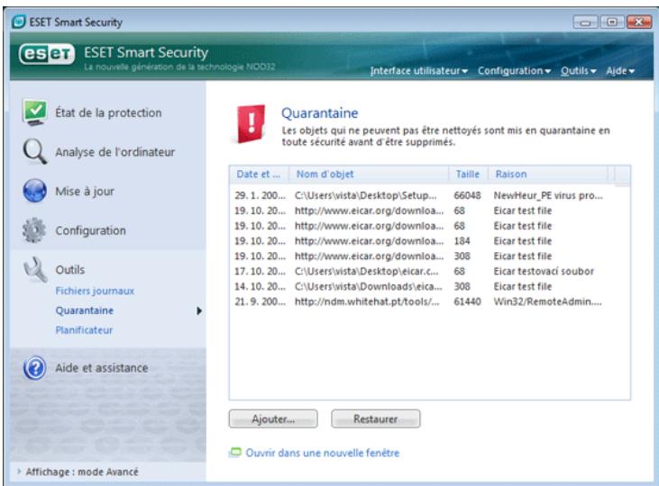 ESET SMART SECURITY - Quarantine - 1
