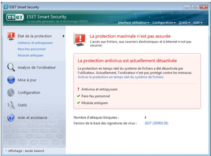 ESET SMART SECURITY - Que faire lorsque le programme ne fonctionne pas correctement - 1