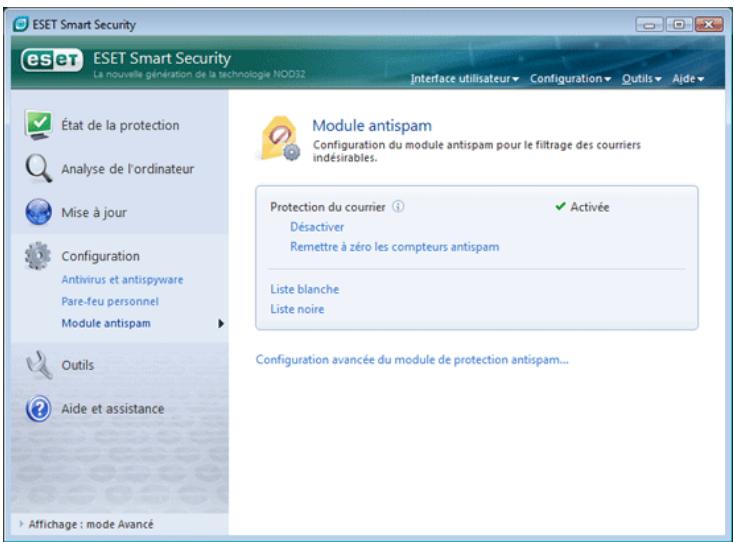 ESET SMART SECURITY - Protection antispam - 1