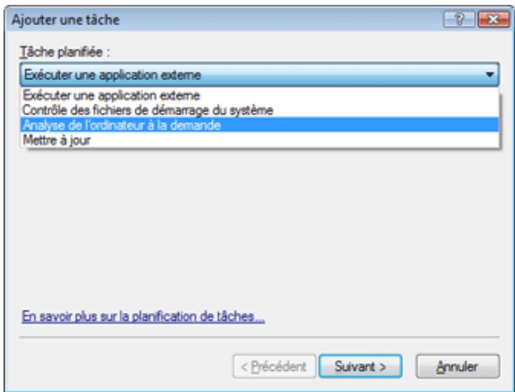ESET SMART SECURITY - Création de nouvelles tâches - 1