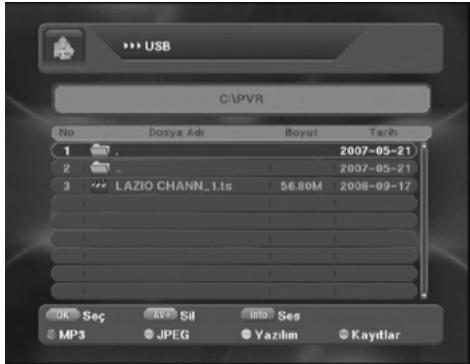 NEXT YE-2000 SUPER X PLUS - USB GIRISINDEN HARICI FLASH BELLEK YADA USB HARDDISKE KAYIT VE YAPILAN KAYDI IZLEME/BASIT KAYIT PROGRAMLAYICISI KULLANIMI - 2