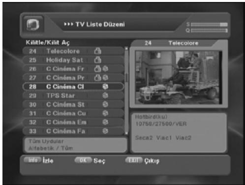 NEXT YE-2000 SUPER X PLUS - KANAL LISTENIZI KISEL iHTIYACLARINIZA GORE DÜZENLEYIN,GIRIS/KANALLARA ISIM YAZMA/KİLITLEME - 3