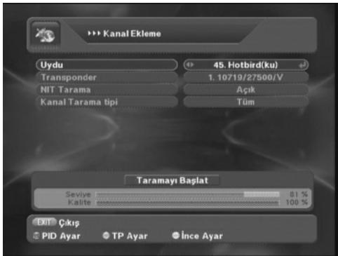 NEXT YE-2000 SUPER X PLUS - SONRADAN UYDUYA GELEN YAYINLARI EKLEME - 1
