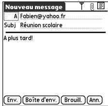 TREO 650 - Création et envoi de messages - 1