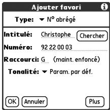 TREO 650 - Attribution d'une sonnerie à un ID d'applant - 4