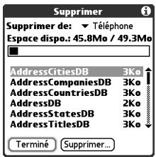 TREO 650 - Déinstallation d'applications - 1
