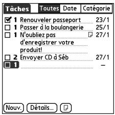 TREO 650 - Ajout d'une tâche - 1