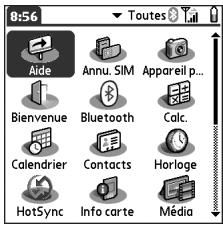 TREO 650 - Ouverture d'applications - 2