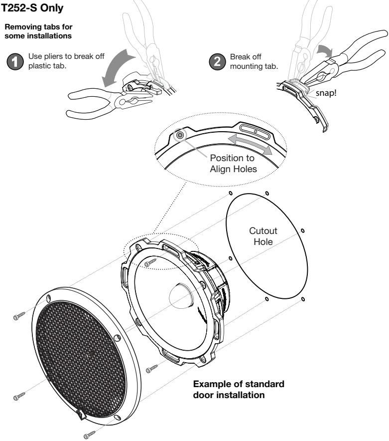 AUDIO DESIGN T252-S - MOUNTING - 1